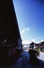 古い町並み。