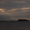 猿島in夕日
