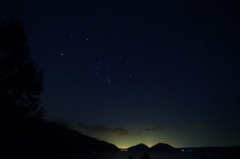 支笏湖の夜空