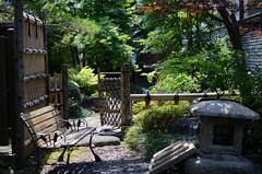 ゆったりと庭園