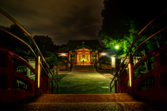 亀戸天神社 夜の輝き