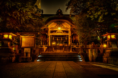 猿江神社　夜の輝き
