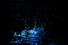雨粒のダブルクラウン
