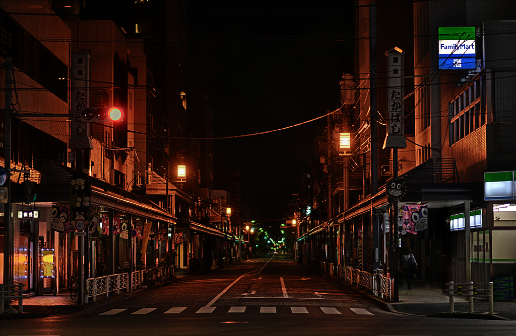 深夜の「のらくろーど」