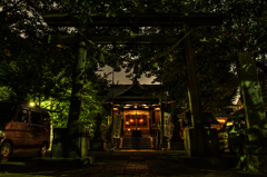 宇迦八幡宮 夜の輝き