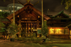 波除稲荷神社 夜の輝き