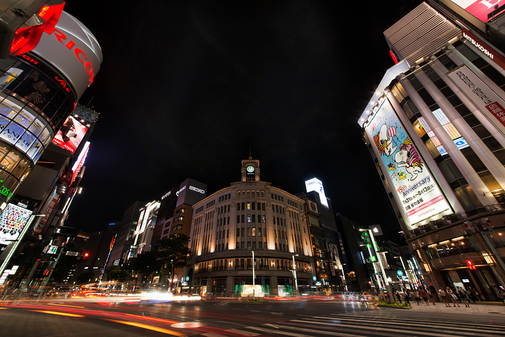 銀座の夜