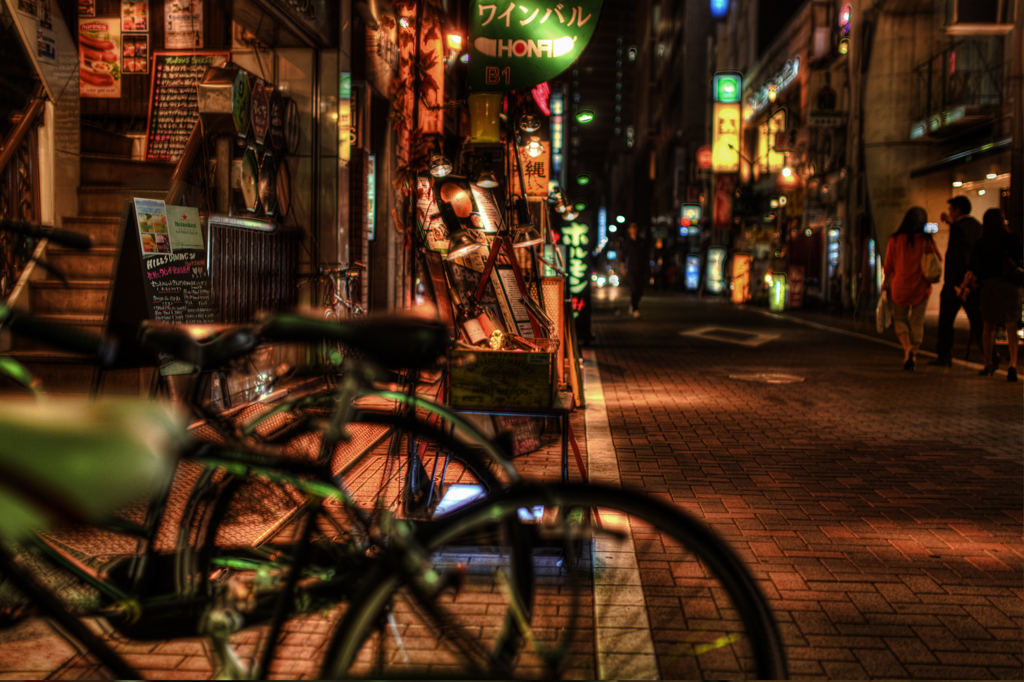 輝く夜の街