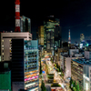 銀座から見た夜景