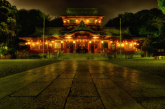 富岡八幡宮夜の輝き