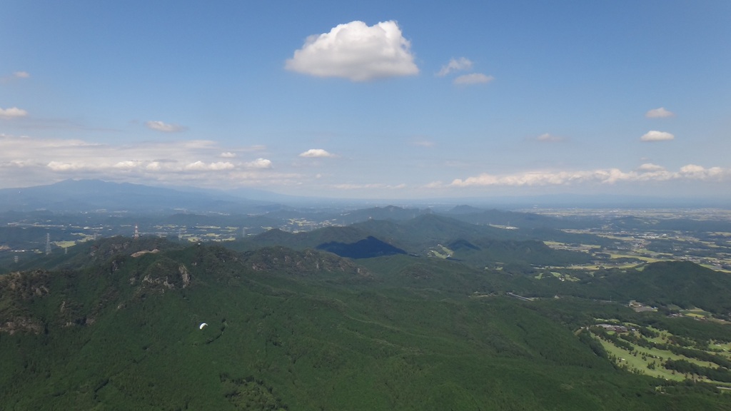 2012年9月7日　赤岩フライト　赤岩上空から北東方面