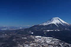 富士山と山中湖 2013年12月29日