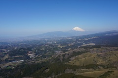 丹那上空から富士山