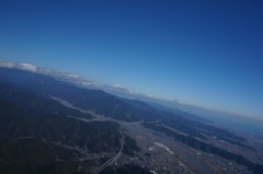 ダイラボウ上空から富士山　2014年1月12日
