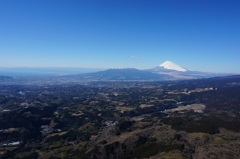 丹那上空から富士山