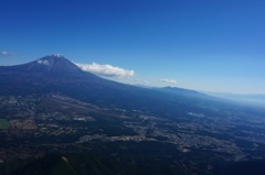 富士山と愛鷹山がくっきり