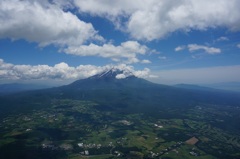 不思議な形の富士山