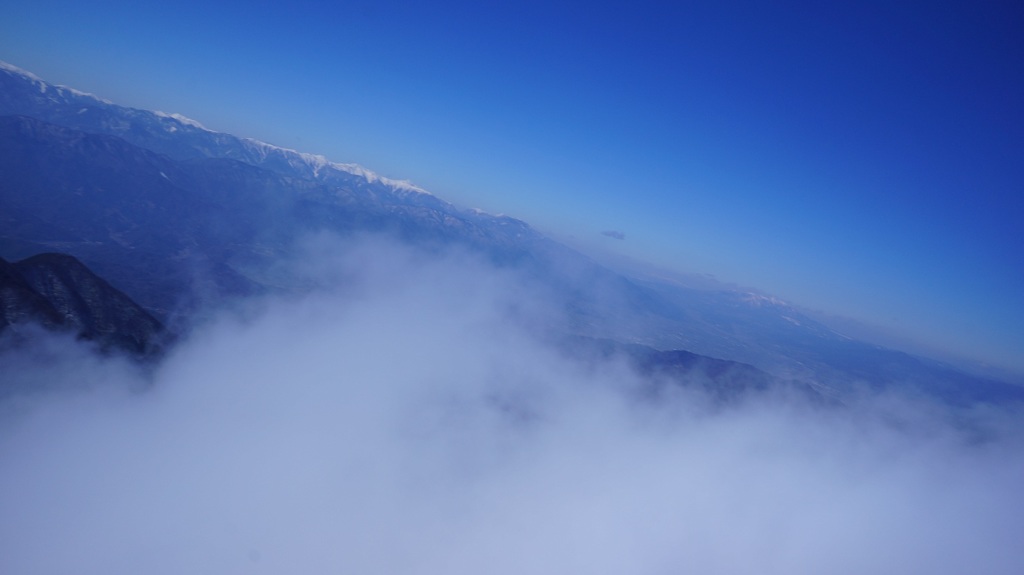 2013年2月23日　朝霧フライト　雲海飛行　毛無上空