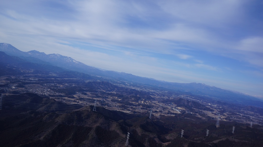 2013年2月17日　宇都宮フライト　赤岩上空　北方面景色