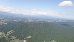 2012年9月7日　赤岩フライト　鹿沼駅上空から赤岩テイクオフ・日光方面
