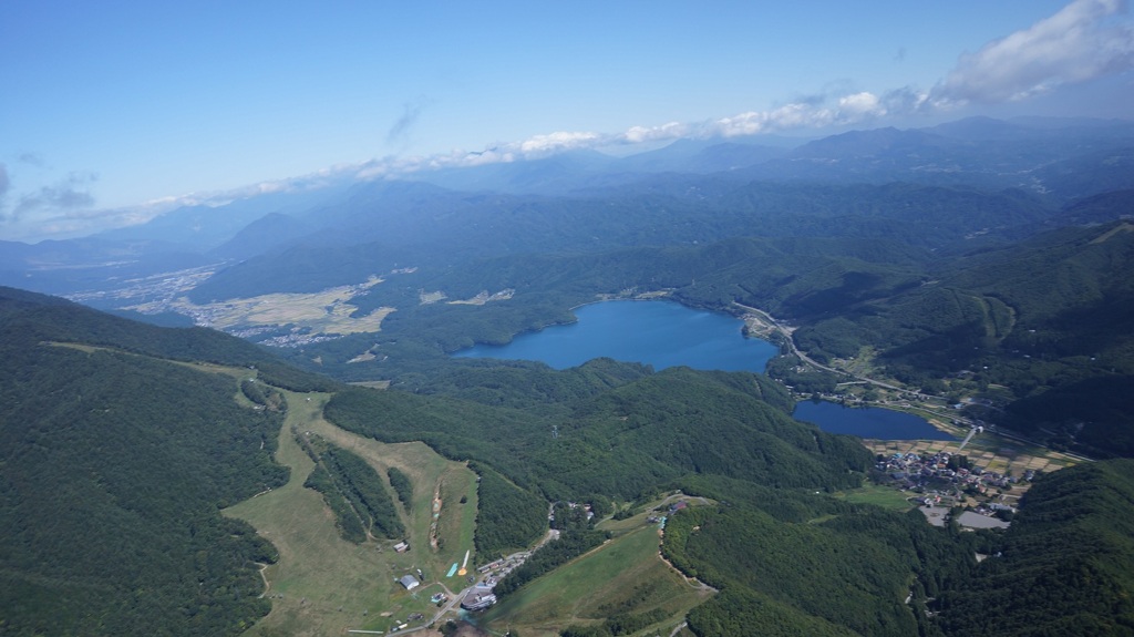 2012年9月26日 木崎湖フライト 北のスキー場