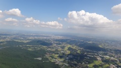 2012年9月7日　赤岩フライト　赤岩上空から筑波山方面