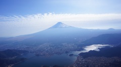 富士山と河口湖　2013年1月13日河口湖フライト