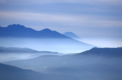 覗く富士山