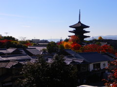 八坂の塔と紅葉