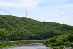梅雨の晴れ間の津山線2