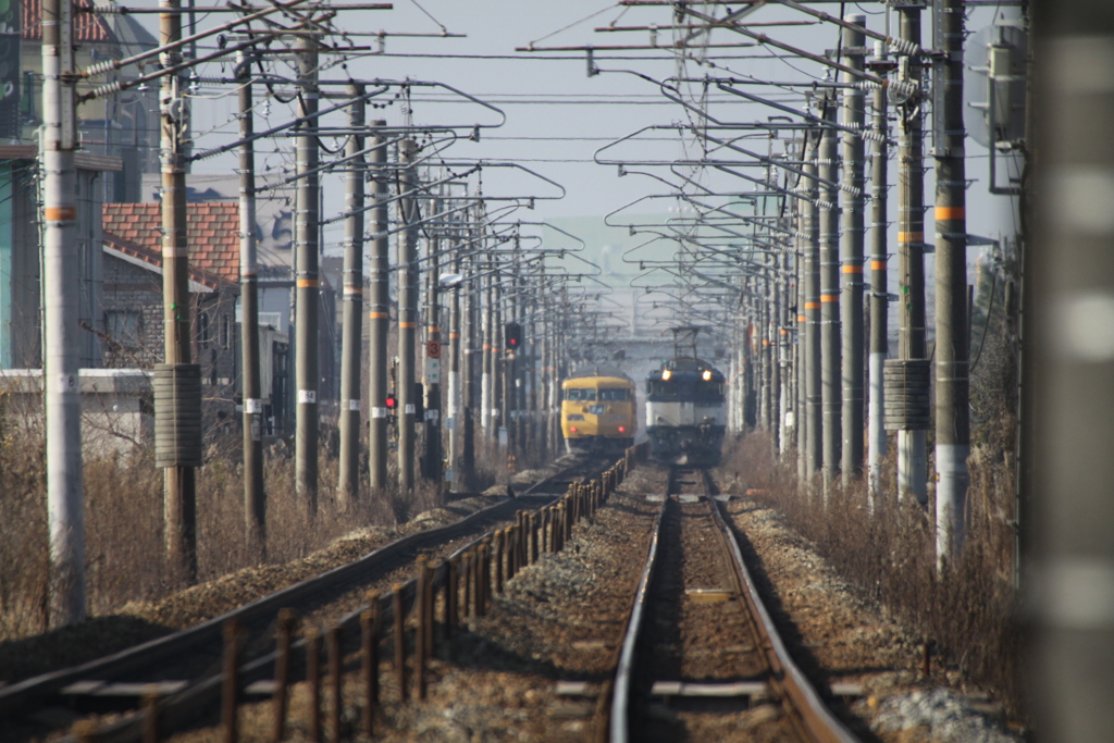 上りEF641009と下り419M