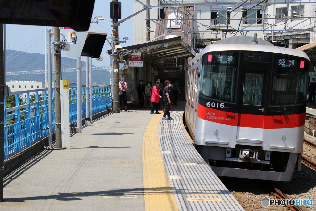 明石大橋の見える駅