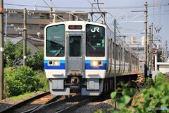 朝の備前西市駅前2