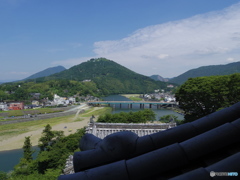 大洲城から