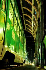 緑の路面電車