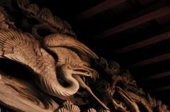 鶴舞う神社
