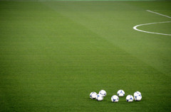 balls on the pitch