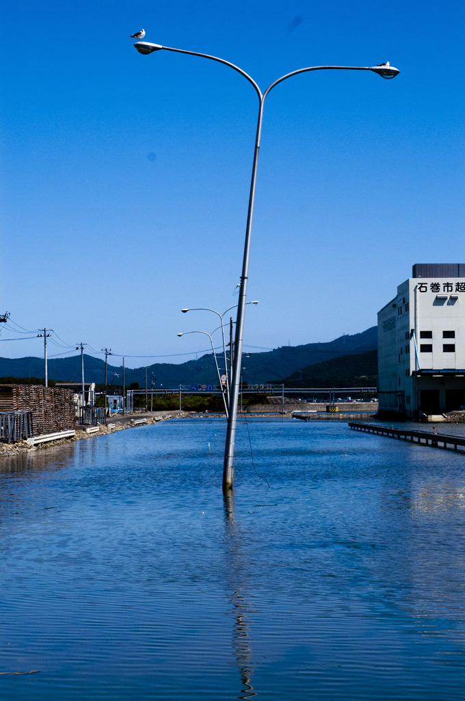 震災の爪痕　宮城県石巻