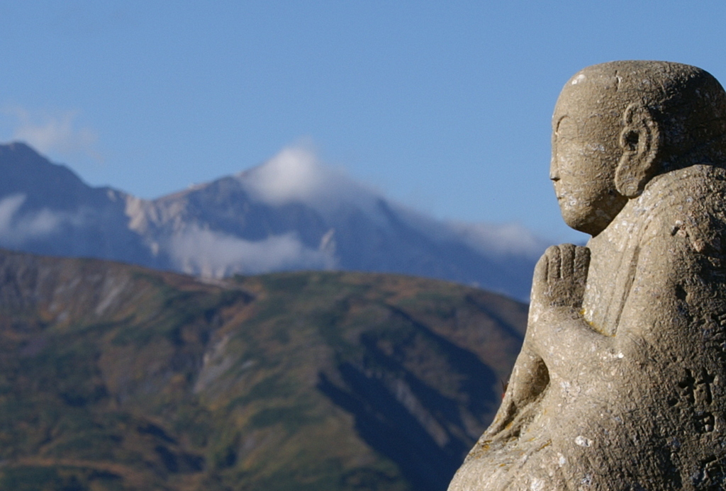 白馬鑓とお地蔵さん