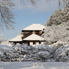 雪の偕楽園