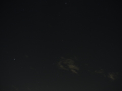 オリオン座を含む星空(千波湖の北)