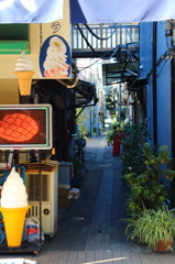 (旅の思い出) 月島の路地