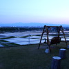 会津若松 夕刻の田園