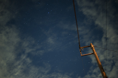 庭からの夜空