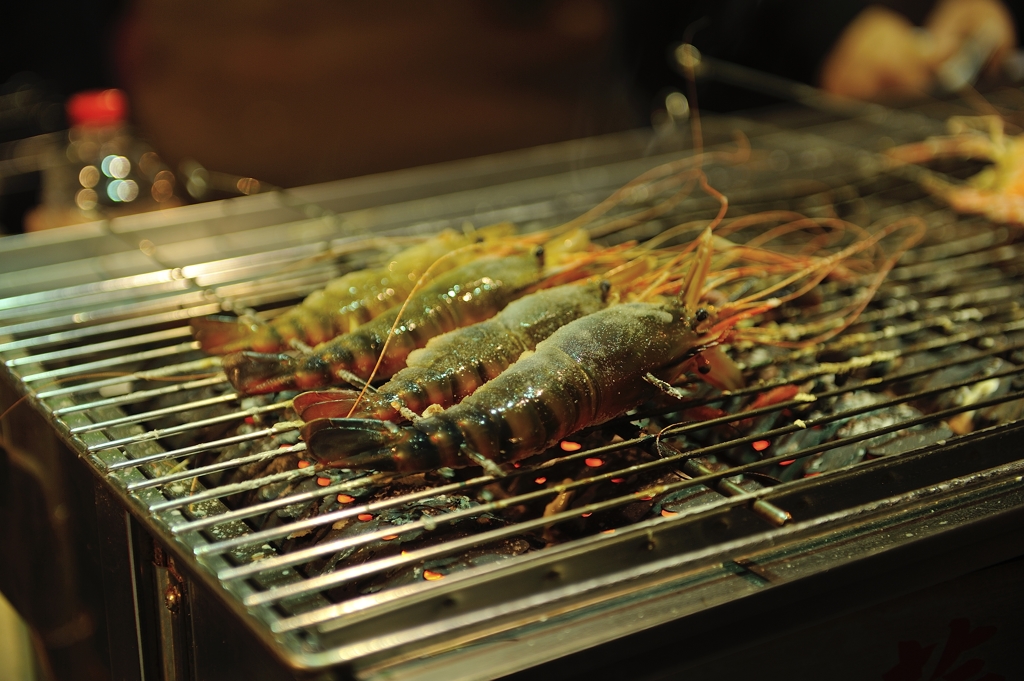 焼き海老の屋台【高雄】