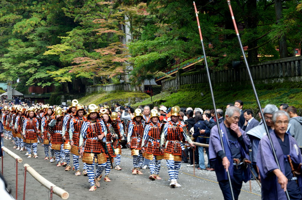 日光東照宮　祭りの始まり（千人武者行列）2