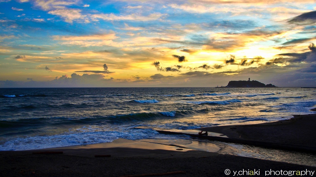 湘南の夕暮れ時