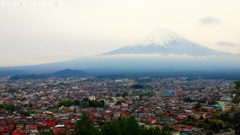 富士の見える街
