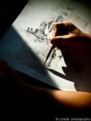 Artist's hand 