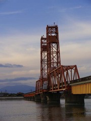 佐賀県にある昇開橋の風景・・・